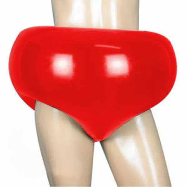 Pantaloncini in lattice gomma rossa taglia bassa triangolare slip corde pantaloni cosplay
