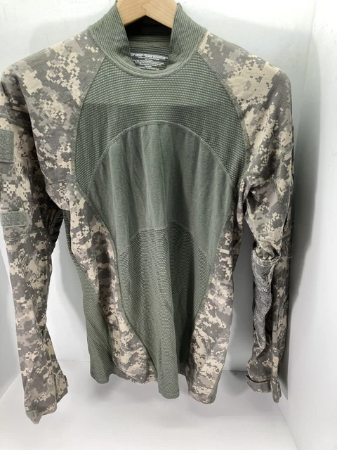 Usgi Army Issue Combat Shirt Acu Digital Ucp Fr Top Hot Weather Medium Acs Nwot