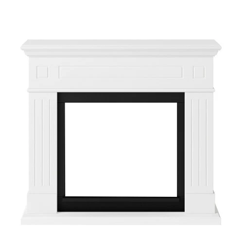 Cornice per Camino Decorativa Tagu Larsen Caminetto in Legno MDF Bianco