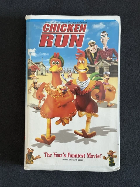 CHICKEN RUN (VHS, 2000, Dreamworks Home Entertainment) Animated Movie