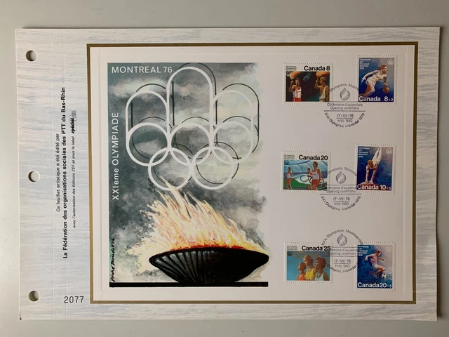 Ete 1976: Montréal - Timbres de Guinée Equatoriale : Jeux olympiques Montréal 1976