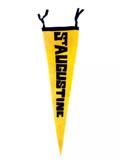 1952 ST. AUGUSTINE Yellow Souvenir Pennant Collectible