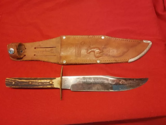 VINTAGE ORIGINAL BOWIE KNIFE Sabre Solingen 171 American Knife Co ...