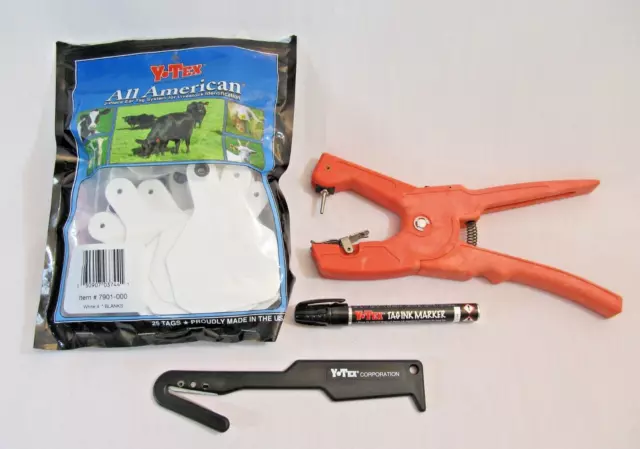 Y-TEX Ultra Tagger Ear Tagger Fly 22 Tags & Tools Cattle Identification Cows