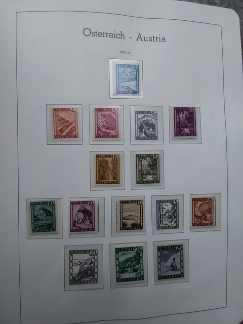 Österreich Sammlung im Leuchtturm Binder,  1945-1983, ungest. 2