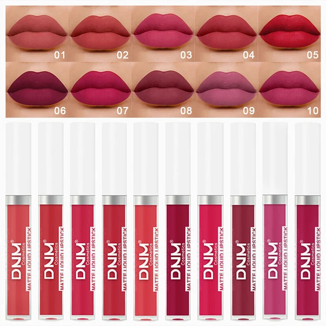 Opaco Velluto Labbra Smalto Gloss Fango Rossetto Duraturo Non Facile Da Sbiadi -