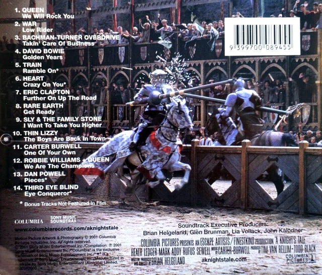 A KNIGHT'S TALE - Music From The Motion Picture - CD, VG $16.00 - A Knight's Tale Music From The Motion Picture