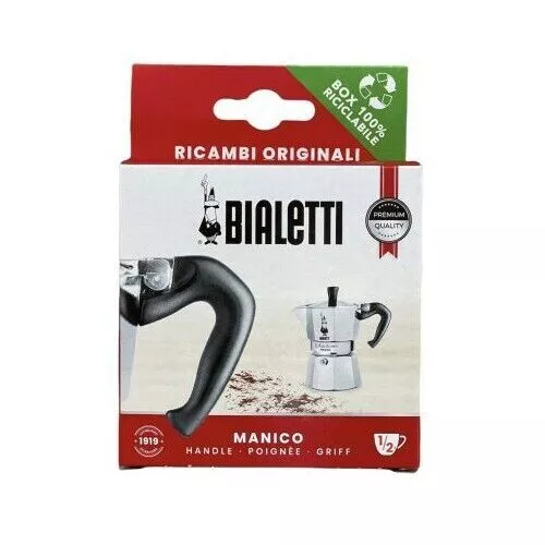 Ricambi Bialetti  1 Manico per Mokina, Moka da ½  Tazza + 1 Perno di Acciaio