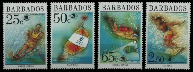 Barbados 1989 - Mi-No. 743-746 ** - MNH - Water Sports