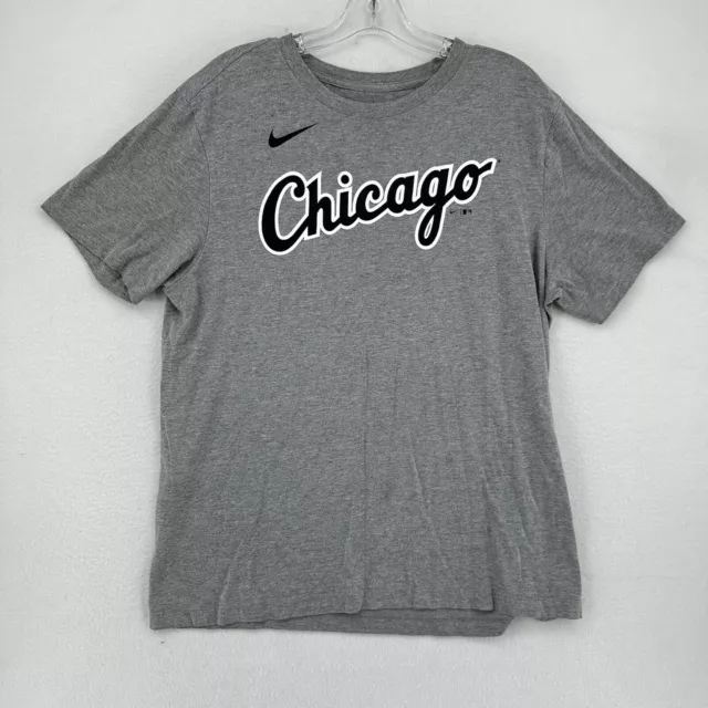 Eloy Jimenez T-Shirt Chicago White Sox MLB Soft Jersey #74 Cursive Style  LARGE 
