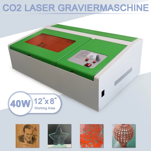 Machine De Gravure Et Découpe Laser CO2 40W - Zone De Travail 300x200mm, Précision Industrielle, Idéale Pour Créateurs Et Ateliers
