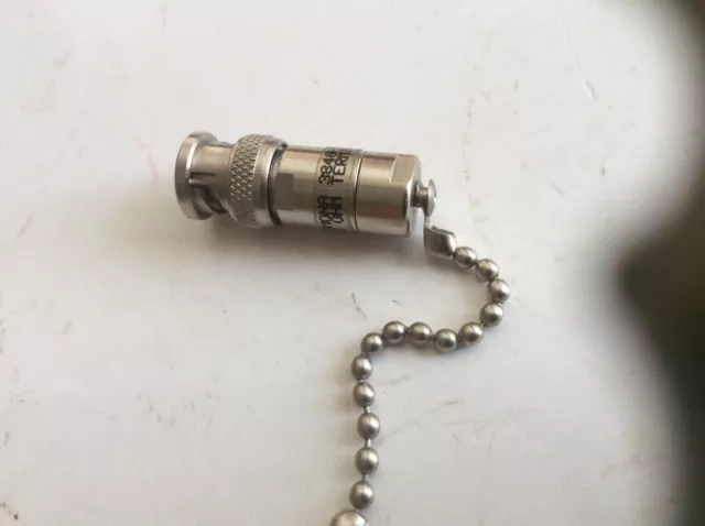 Pomona 3840-75 75 ohm 1/2Watt BNC Male terminator w/chain USA Made