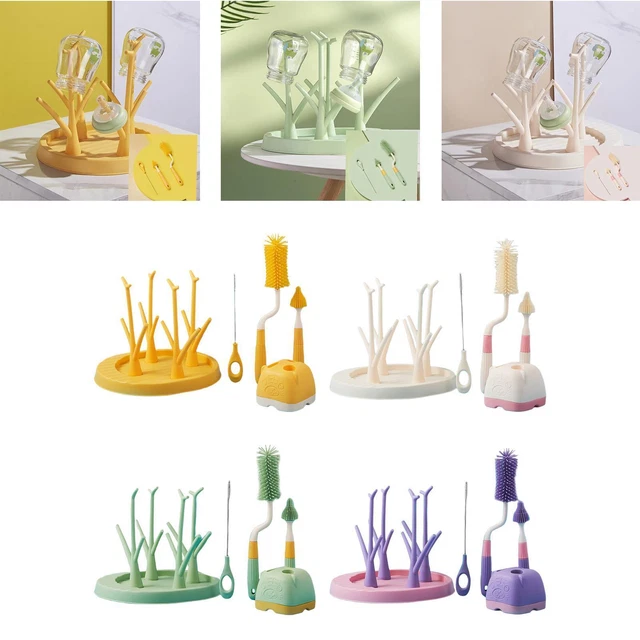 Bottle Cleaning Brush Multifunctional Straw Brush Silicone Bottle Brush Set