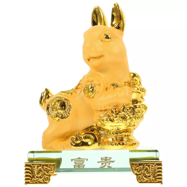 Vetro ornamentale coniglio giada bambino giocattoli in miniatura bella statuetta coniglio zodiaco