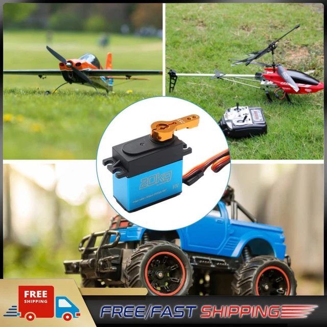20kg Digital Servo 1/8 1/10 1/12 Scale RC Car Manipulator Metal Gear 25t Arms