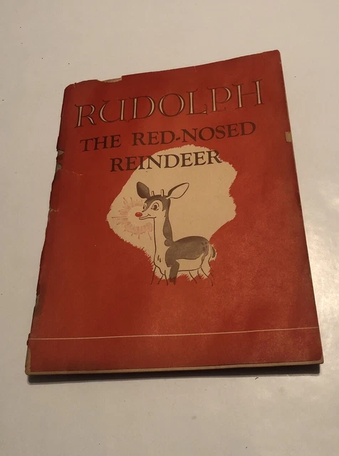 1939 ORIGINAL RUDOLPH The Red-Nosed Reindeer Montgomery-Ward Child's ...