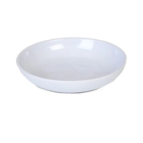 Thunder Group 1004TW 4 oz Imperial White Melamine Plate - 1 Doz