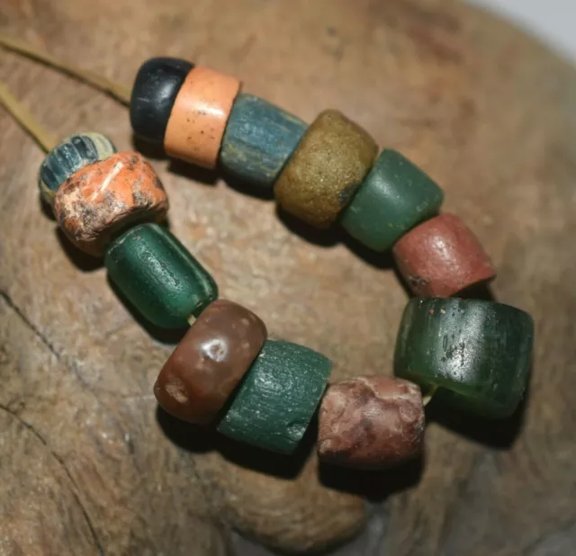 Ancient Glass Stone Excavated Djenne Dig Beads Mali African Trade 1000 Years Old 4