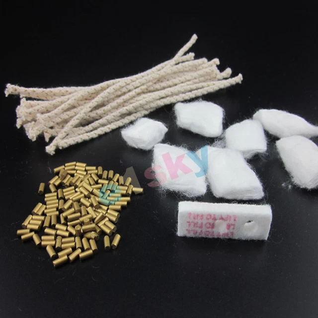 100 FLINT STONE 30 Wick Cotton Wadding & Felt F Petrol Fuel Lighter