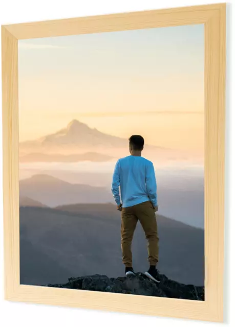 Bilderrahmen - Plakatrahmen, Holz rahmen mit Plexiglas Rahmen aus Holz