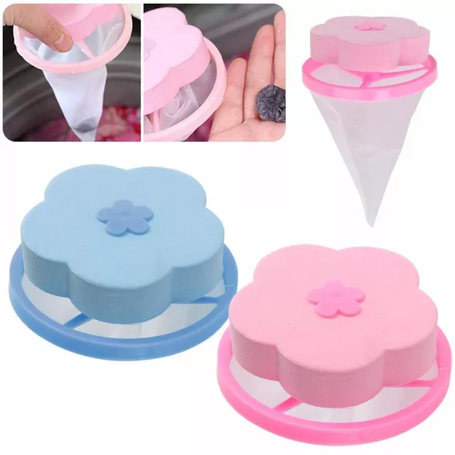 Floating Pet Fur Catcher Laundry Lint Pet Hair Remover For Washing Machine Lot 3