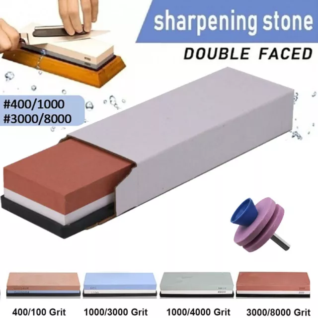 3000/8000 Dual Whetstone Waterstone Knife Sharpening Water Wet Stone Sharpener