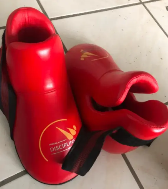 Protège Protection pieds Pads Karaté Contact Kick BoxingTeakwondo Taille M