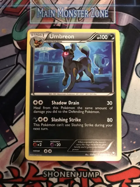 Pokemon Card Umbreon 60/108 BW Dark Explorers LP  * USED *
