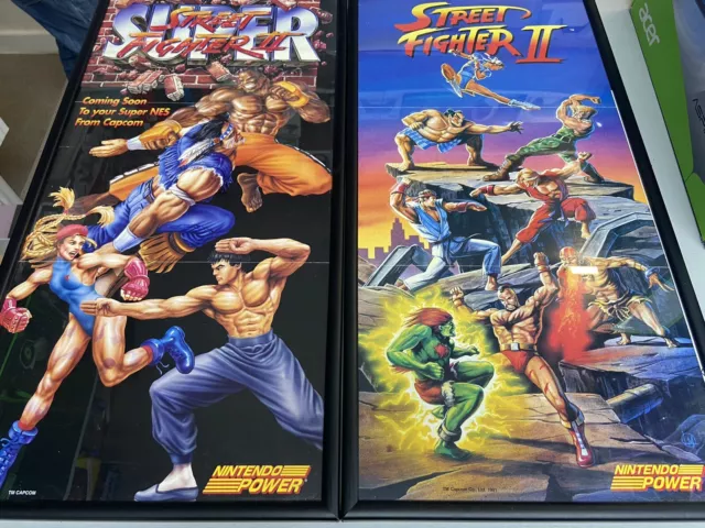 Super Nintendo Snes Power Poster Official Street Fighter 2