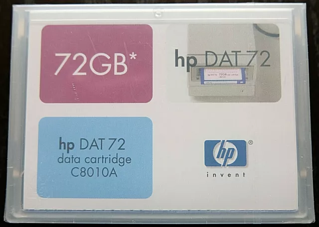 cassette de stockage numérique DAT 72 **** HEWLETT – PACKARD **** NEUVE!!!!