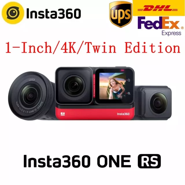 Action camera sportiva Insta360 ONE RS obiettivo impermeabile Leica 360 4K 5,7K 48 megapixel