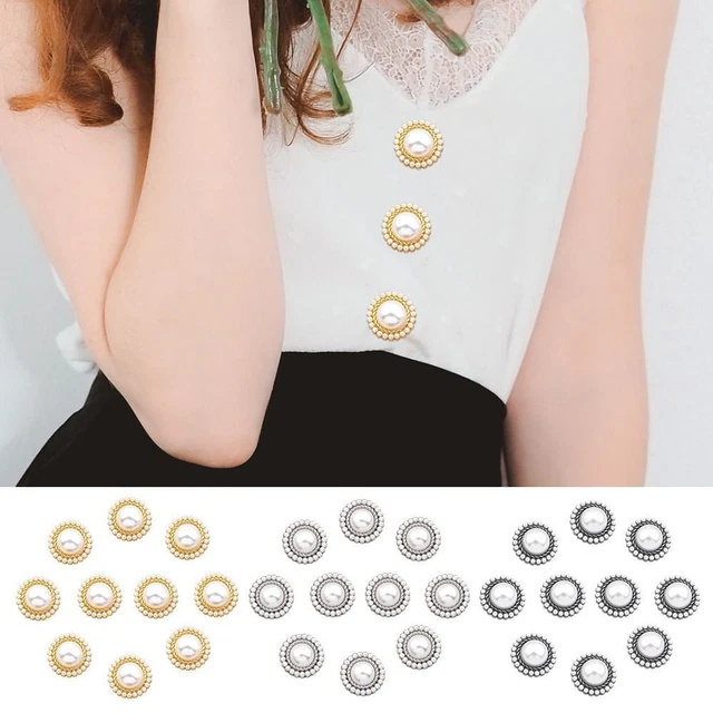 Accesorios Agujas Camisa Botones Perla Ropa Botones Accesorios de costura