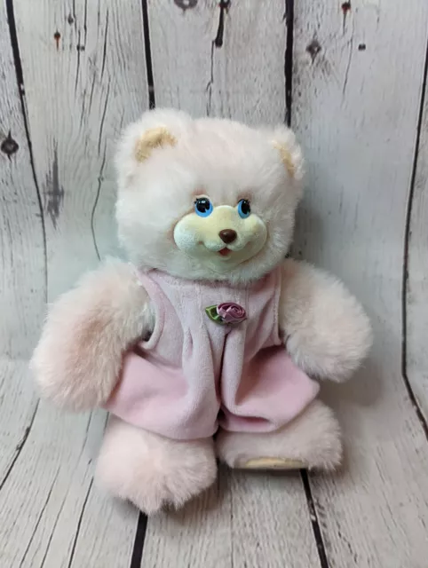 Precious Fisher Price Sarahberry #74366 Year 1998 Pink Bear w/ Outfit EUC 10”