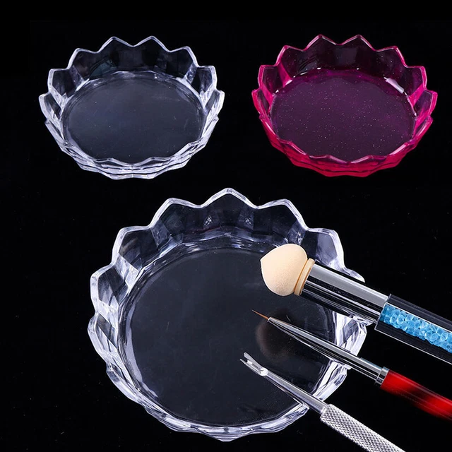 Paleta de arte en uñas mezcladora exhibición de joyas bandeja de almacenamiento bolígrafo taza de lavado uñas también ~~