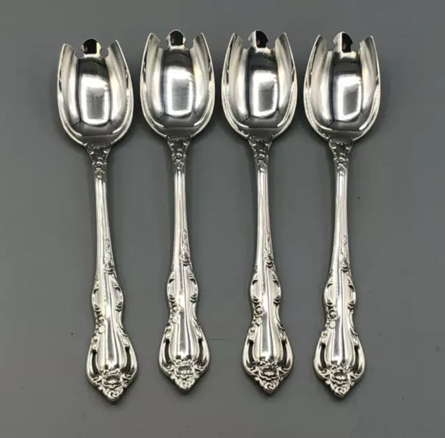 Spanish Provincial by Towle Sterling Silver set of 4 Ice Cream Forks 5 7/8"