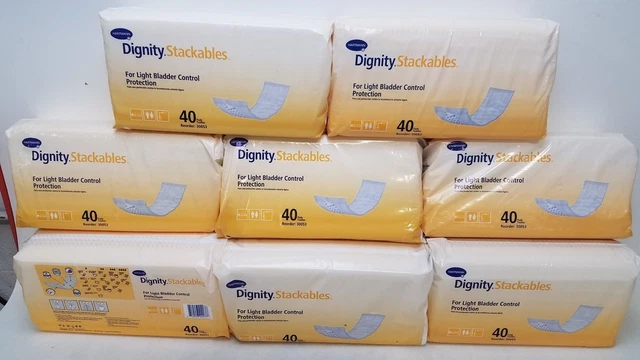 8 Packs Hartmann Dignity Stackables For Light Bladder Control Protection 40 Pads
