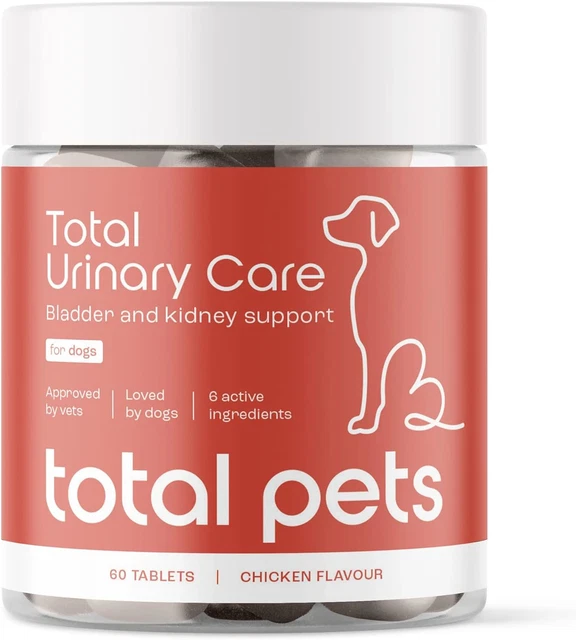 TOTAL URINARY CARE Dog UTI, Incontinence & Cystitis Relief Tablets