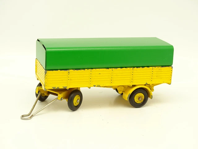 Dinky Toys F N°70 – Remorque Bâchée Rouge, 1/43, Zamak, Jamais Jouée, En Boîte
