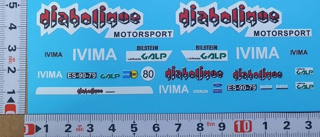 DECALS 1/18 FORD TRANSIT ASSISTANCE DIABOLIQUE MATEUS TEAM - COLORADO MC18020