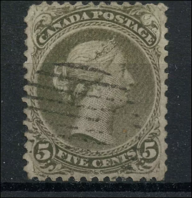 Canada Used F 5c Scott #26 1875 Large Queen Issue Stamp