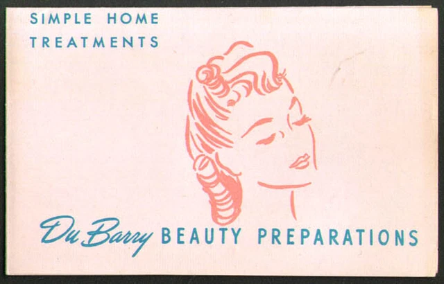 Richard Hudnut Du Barry Beauty Preparations folder 1942