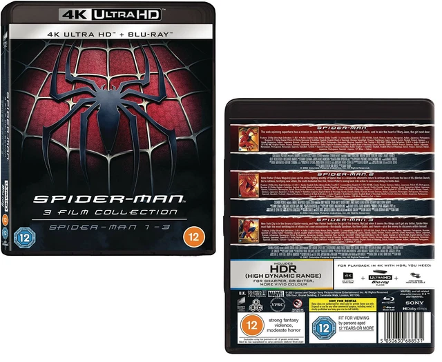 SPIDER MAN TRILOGY MOVIE 1 2 3 Tobey Maguire Kirsten Dunst 3