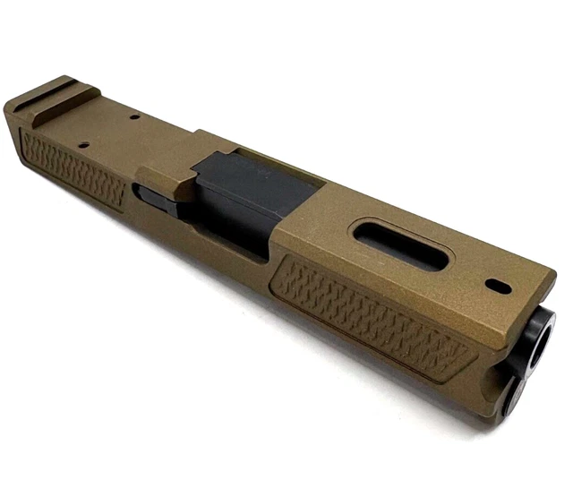 High Table Glock 43 43x Complete KN FDE Slide Micro RMSC Optic Cut PVD