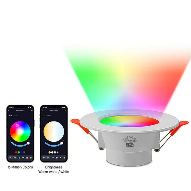 Faretto da incasso LED 10 W Bluetooth RGB luci da incasso soffitti faretti lampada dimmerabile