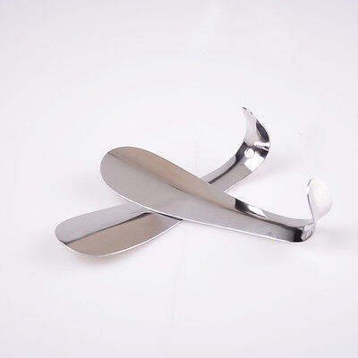 Plata 15 cm Zapato de metal brillante cuerno profesional cuchara de zapato acero inoxidable RSH1
