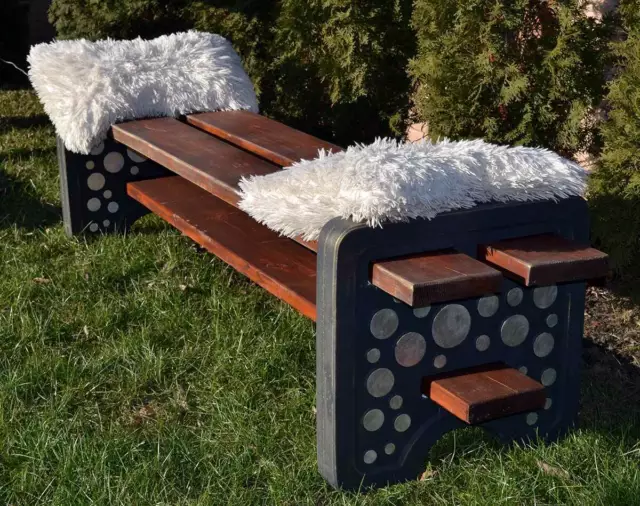 Concrete mold Bench leg for concrete cement ABC plasticmold sold 1 piece B05