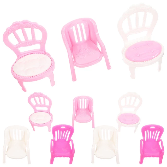 10 Pcs Decorative Mini Chair Adorable Miniature Toy Child Decorate