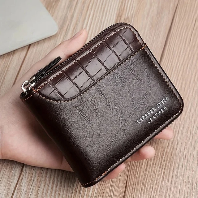 Portefeuille Homme En Cuir PU Noir - Porte-cartes, Billets, Pièces - Protection RFID
