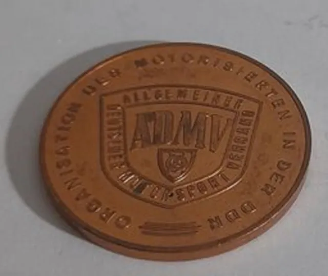 Renault 1911 ADMV Organisation der Motorisierten in der DDR Medaille unedel ca. 2
