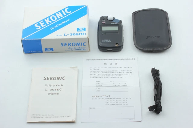 [MINT w/ Box Case Strap ] SEKONIC L-308 DC  Digi Cinemate from JAPAN